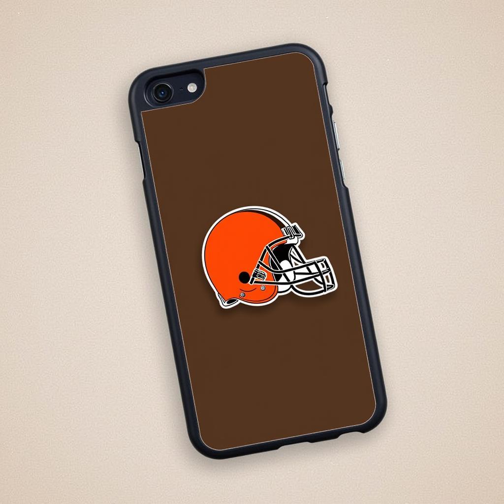 Custom phone case with Cleveland Browns design