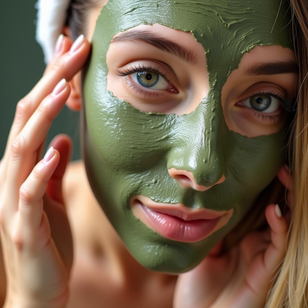 Applying a Natural Face Mask