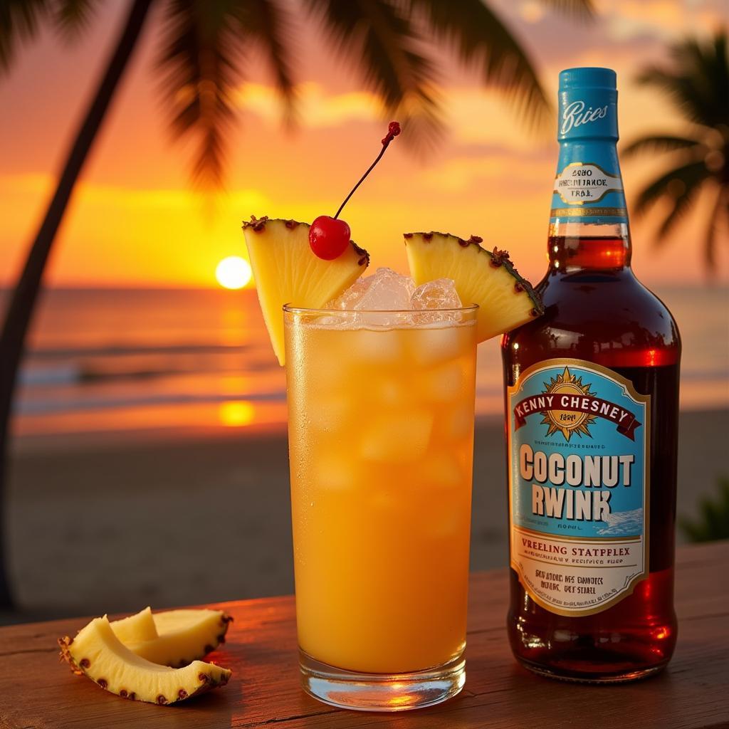 Tropical Coconut Rum Cocktail