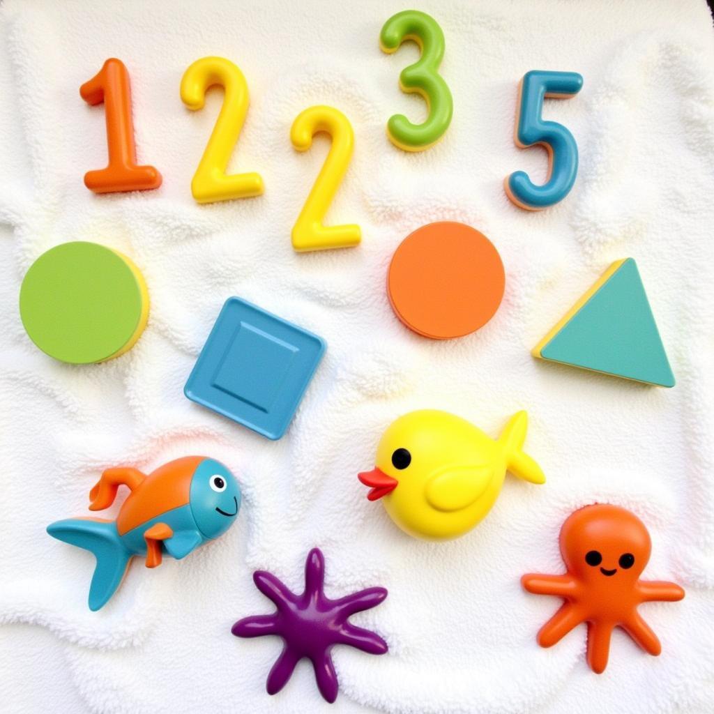 Colorful DIY Bath Toys for Educational Play