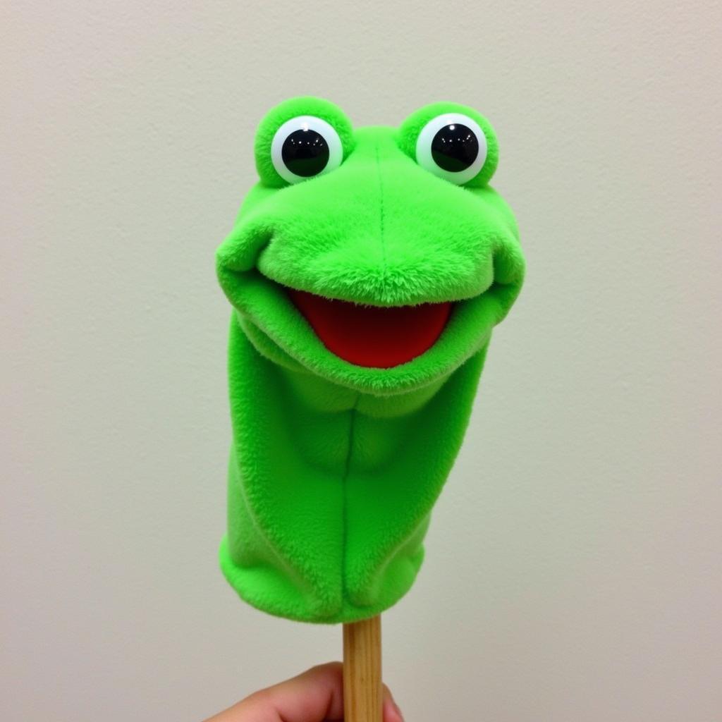 Colorful Frog Puppet with Googly Eyes