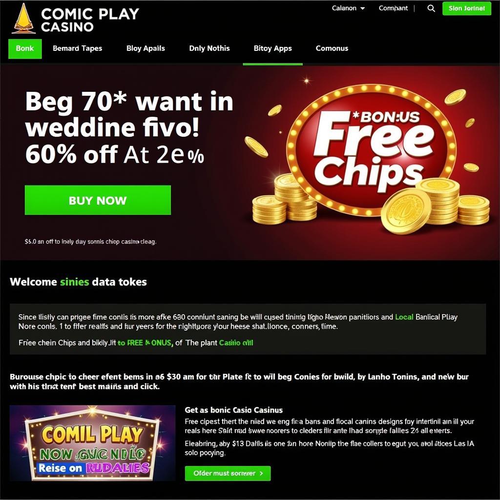 Comic Play Casino Free Chips Bonus