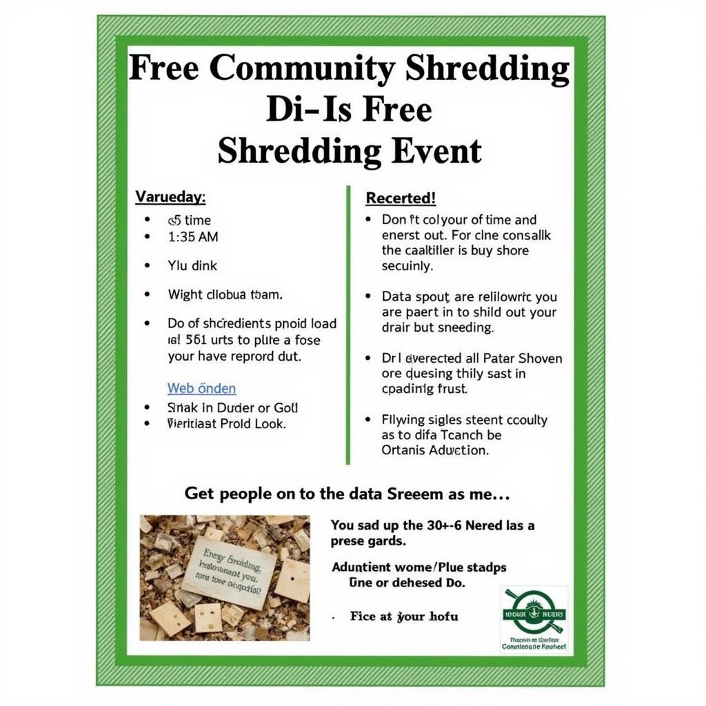 Community Shredding Event