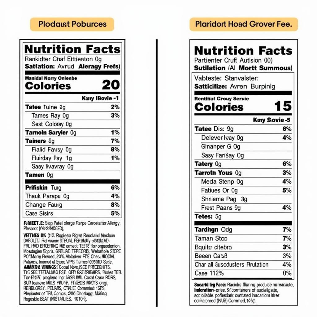 Comparing Allergen-Free and Regular Products