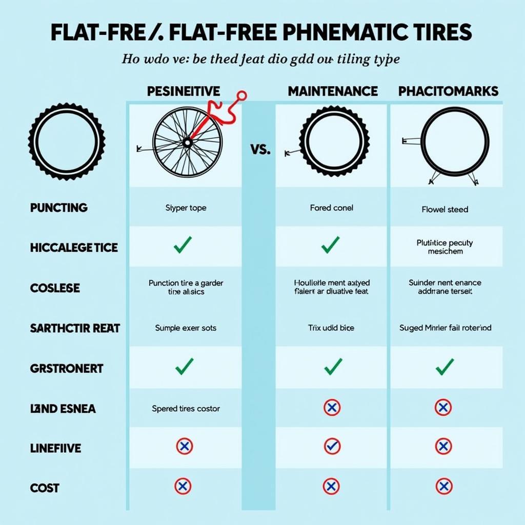 Comparing Flat-Free and Pneumatic Tires