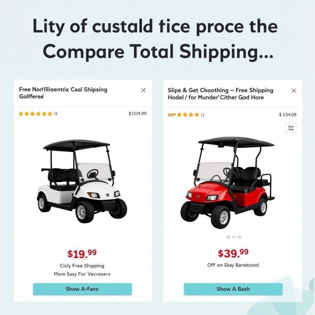 Comparing Golf Cart Prices Online