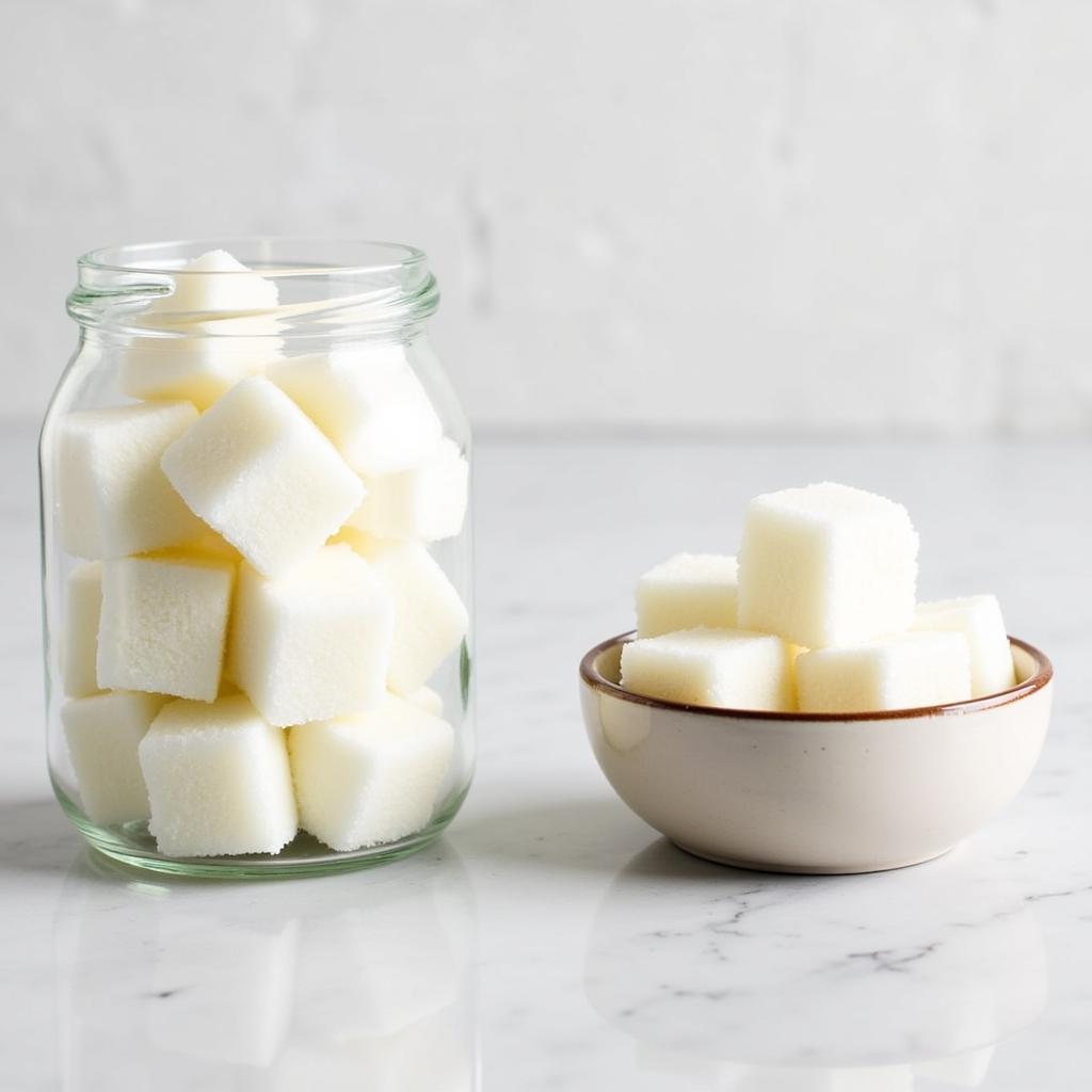 Regular and Sugar Free Cubes Comparison