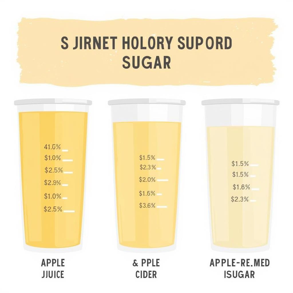 Comparing Sugar Content in Apple Drinks