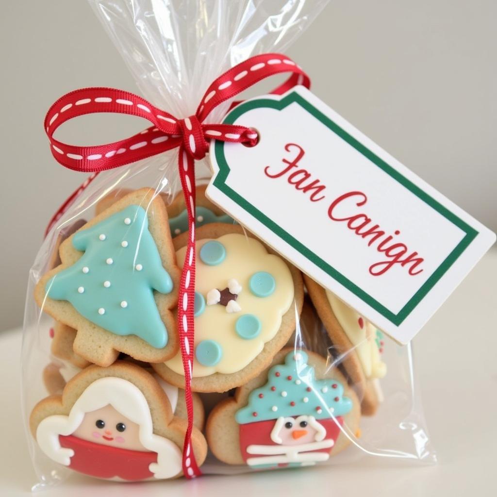 Cookie Gift Bag with Personalized Tag