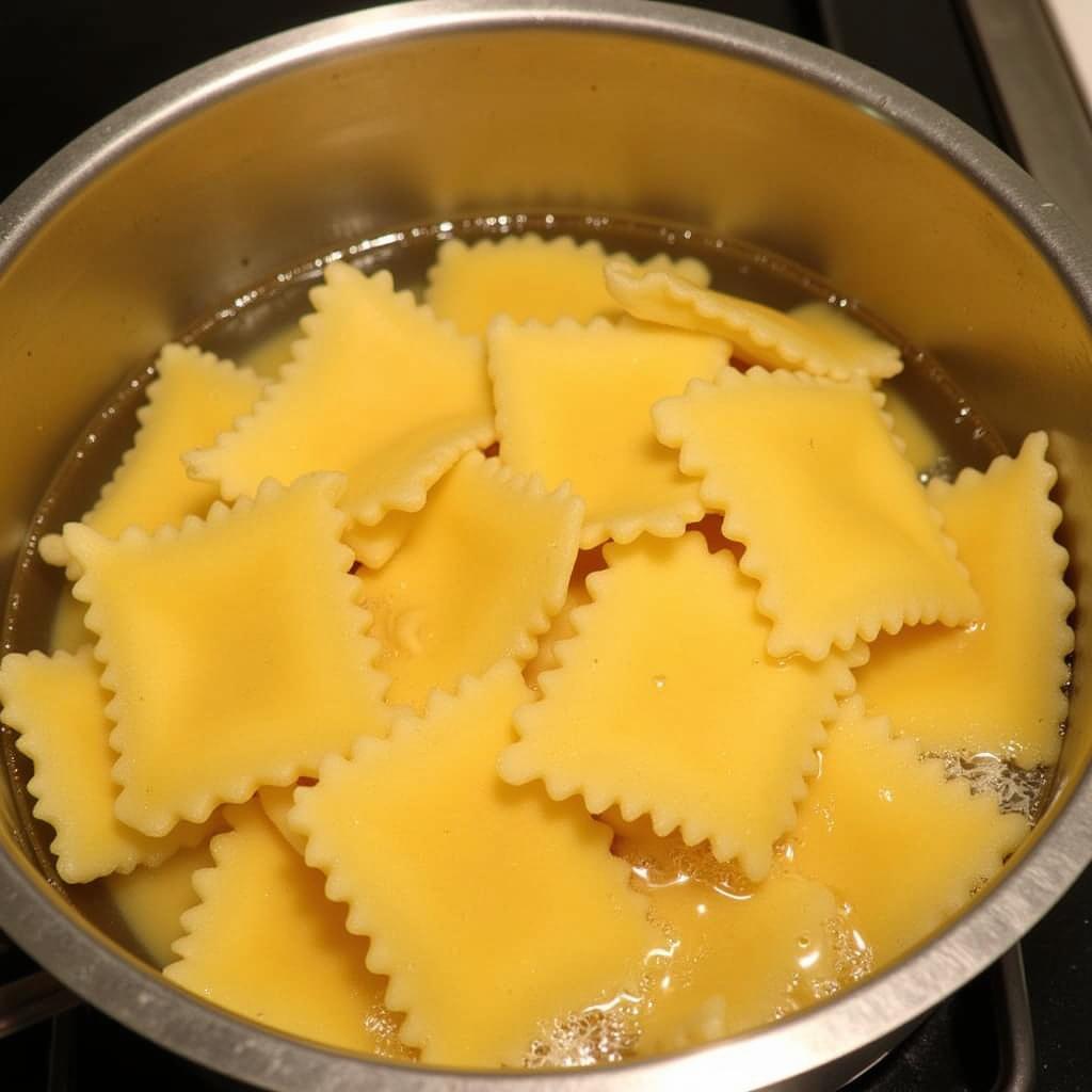 Boiling Gluten Free Pasta Sheets in a Pot