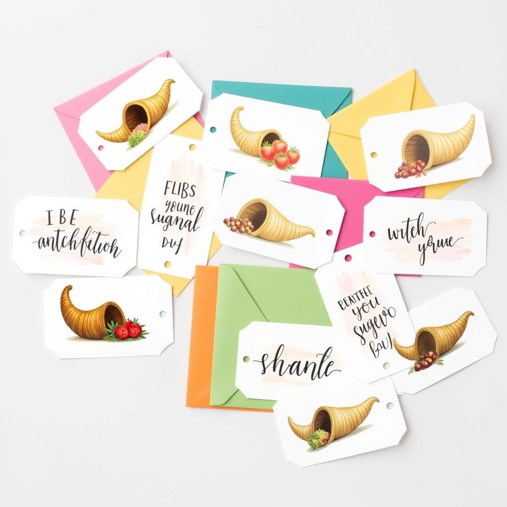 Cornucopia Gift Tags Printable