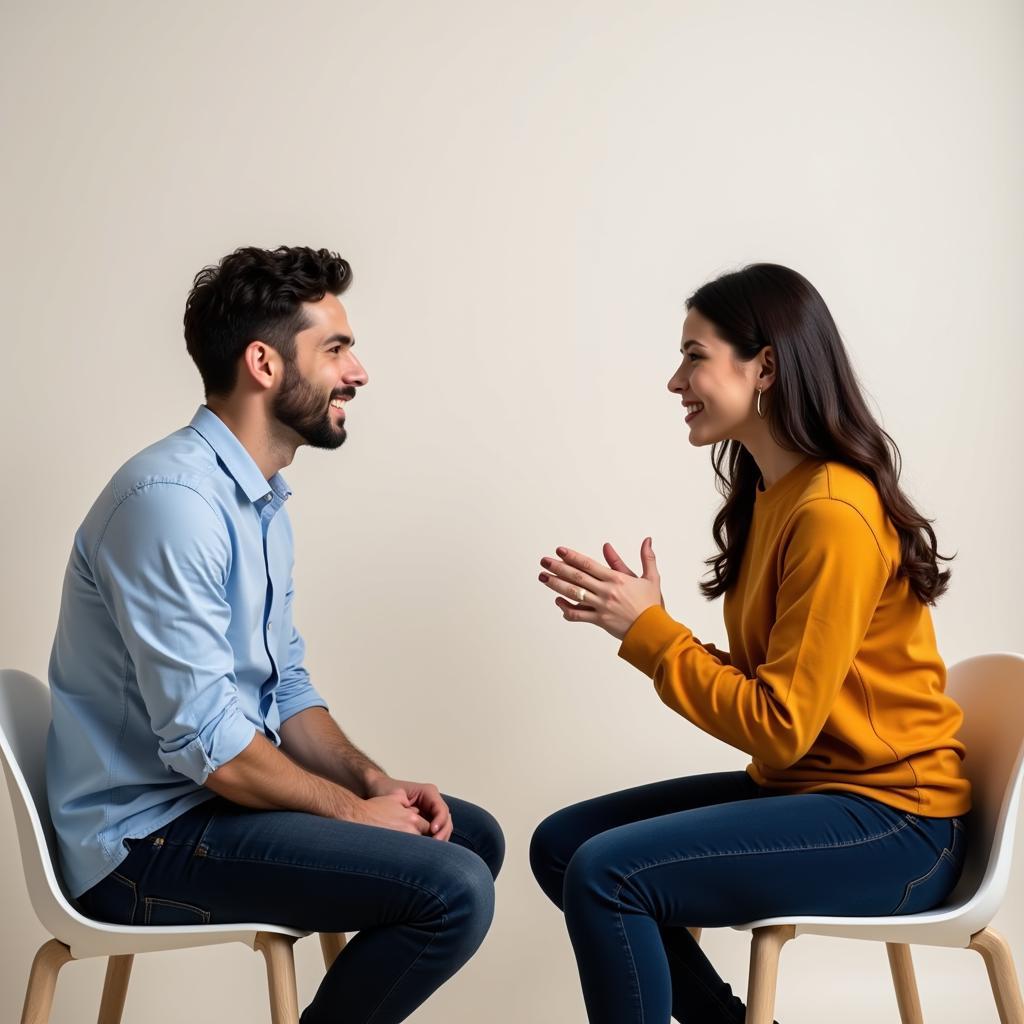 A couple engaged in open and honest communication