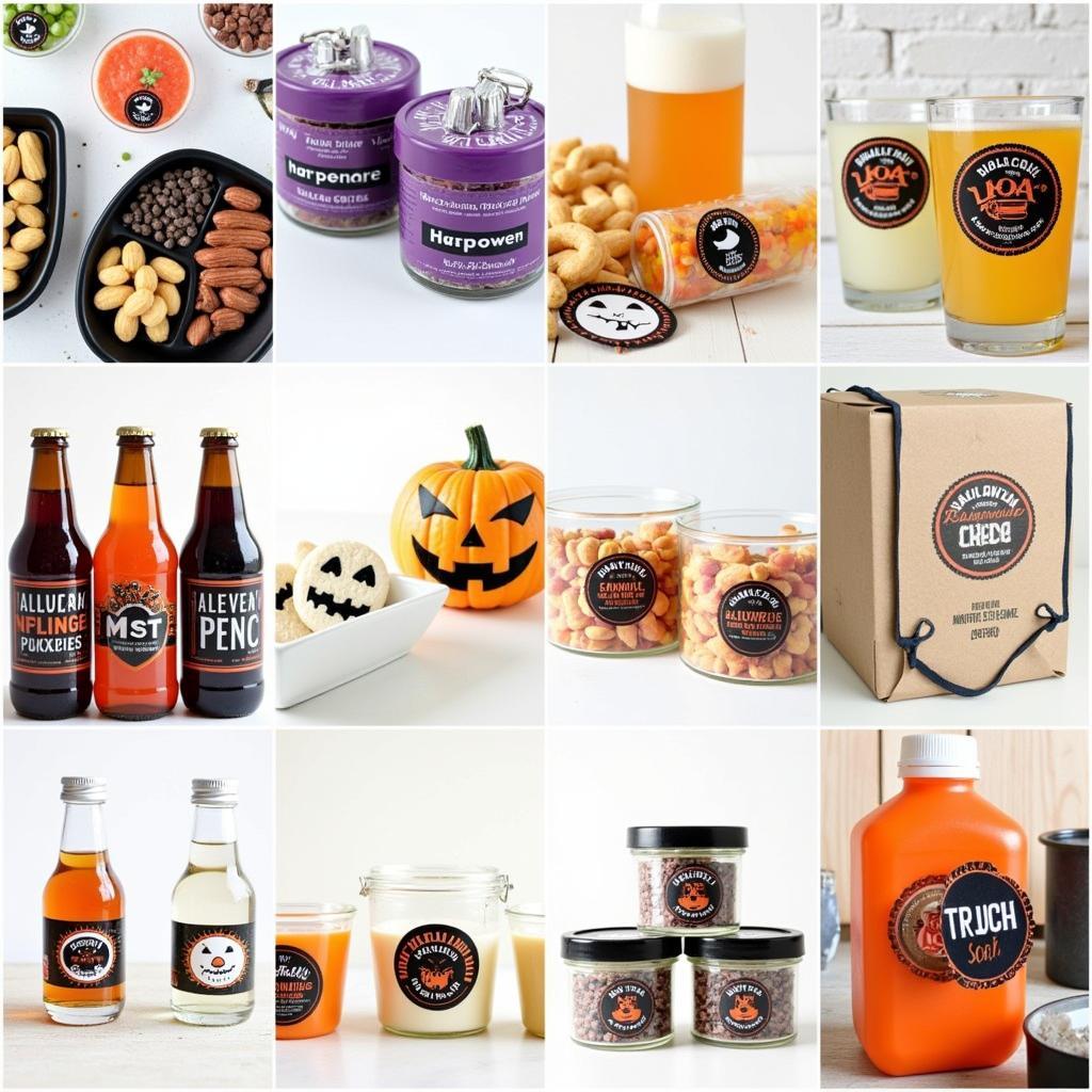 Different ways to use Halloween labels