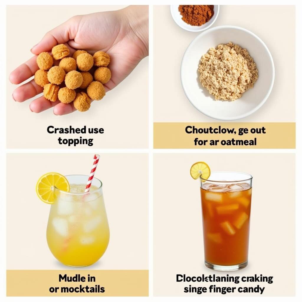 Incorporating sugar free ginger hard candy into recipes and drinks