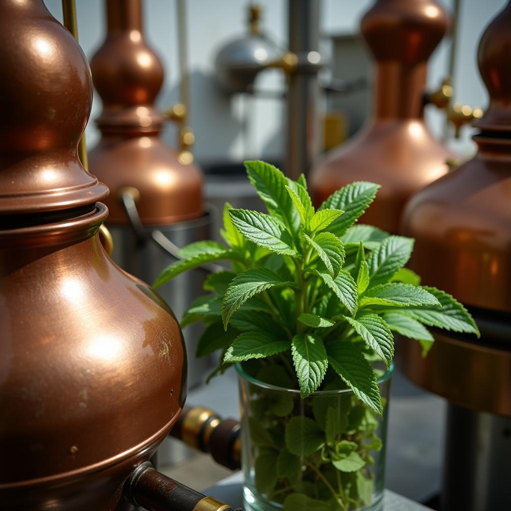 Gluten-Free Crème de Menthe Distillation Process