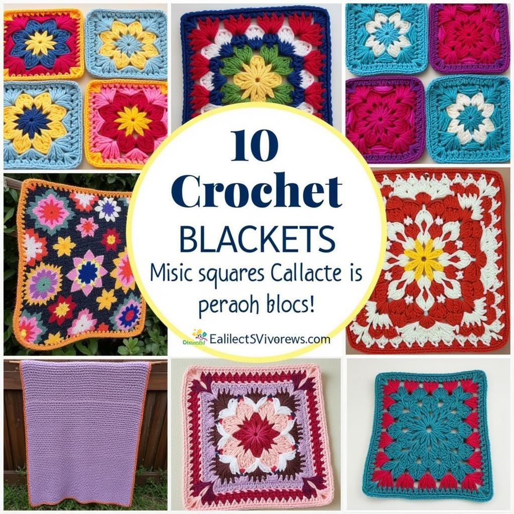 Crochet Block Blanket Variety