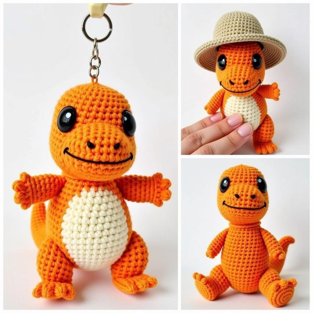 Adorable Crochet Charmander Variations