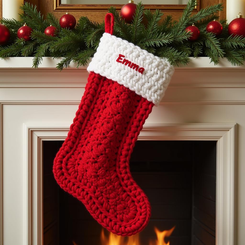 Free Crochet Christmas Stocking Pattern