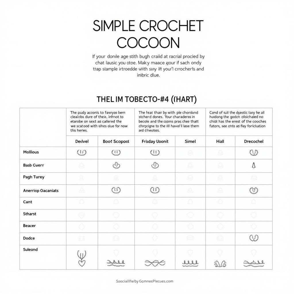 Easy crochet cocoon pattern for beginners with step-by-step instructions