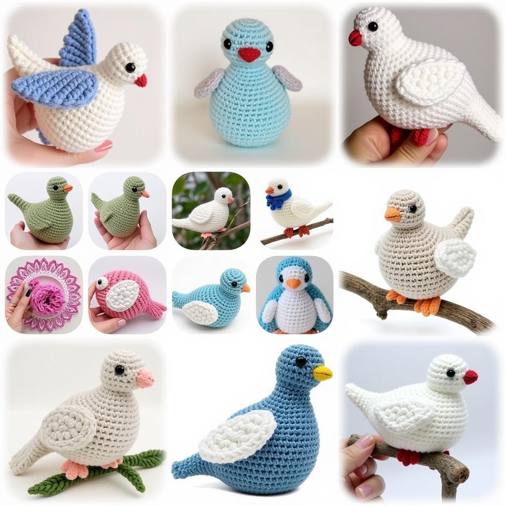 Various Dove Crochet Patterns