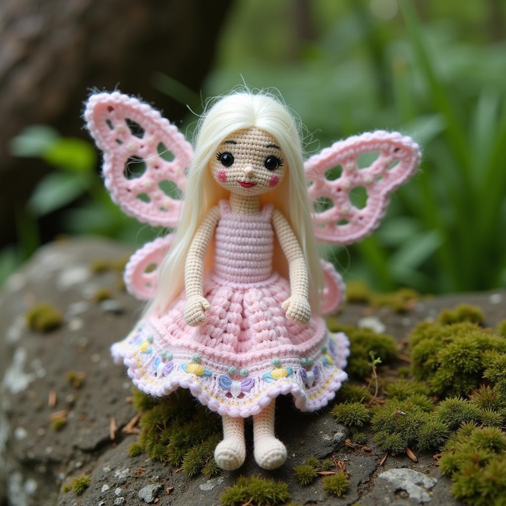 Whimsical Crochet Fairy