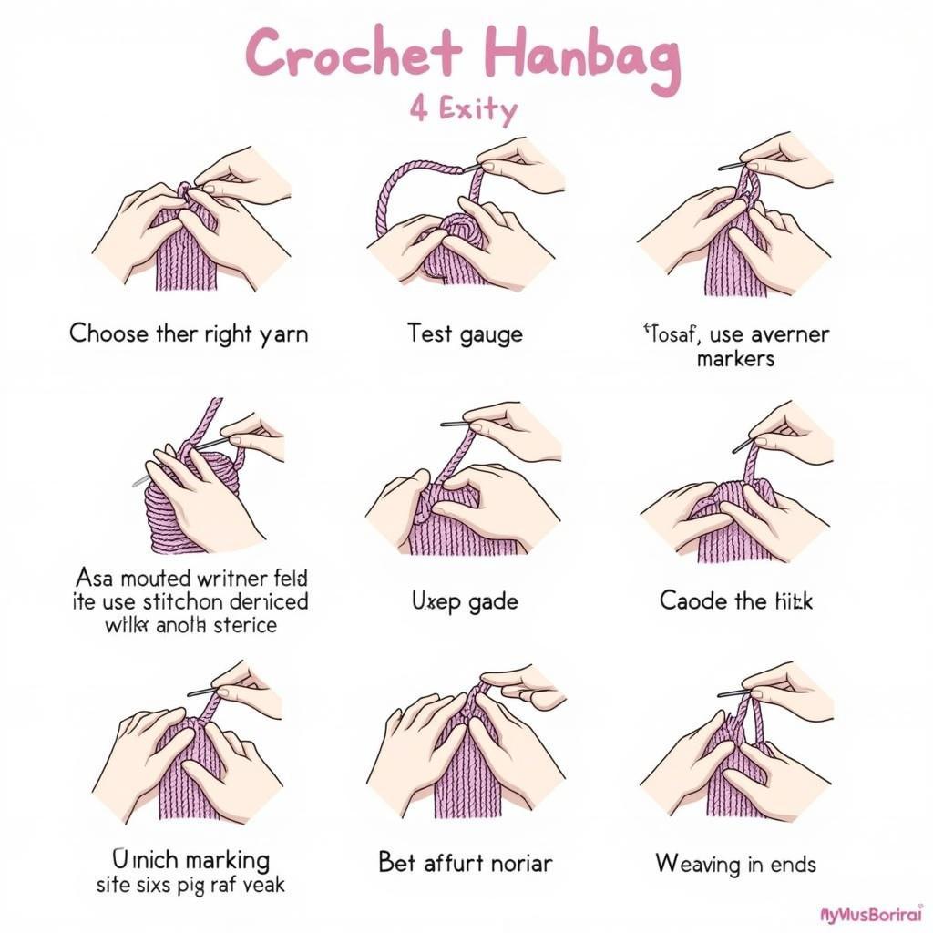 Crochet Handbag Making Process