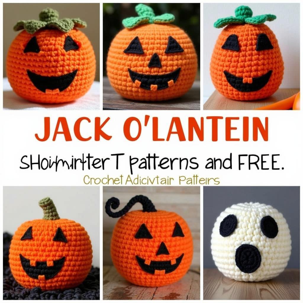 Crochet Jack O' Lantern Pattern Variations