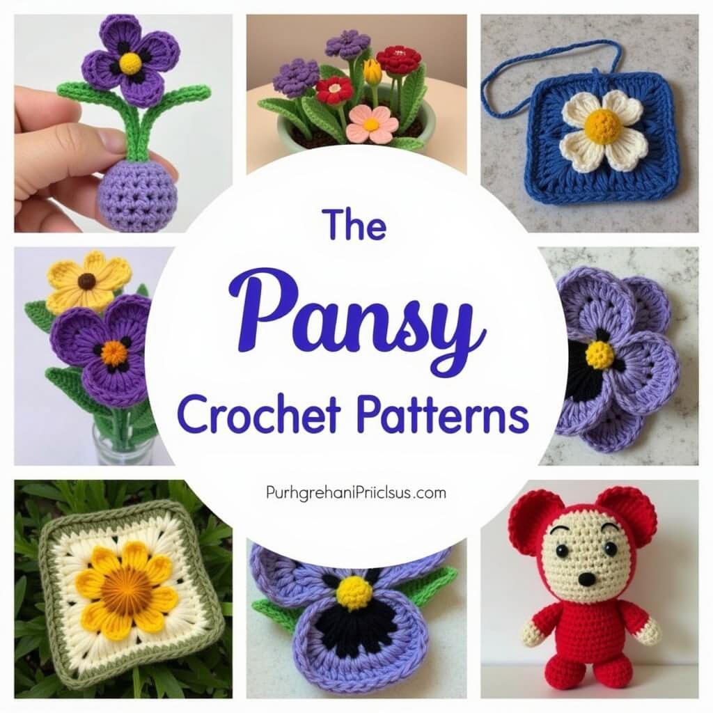 Free Pansy Crochet Pattern: Bloom Your Crochet Garden Year-Round