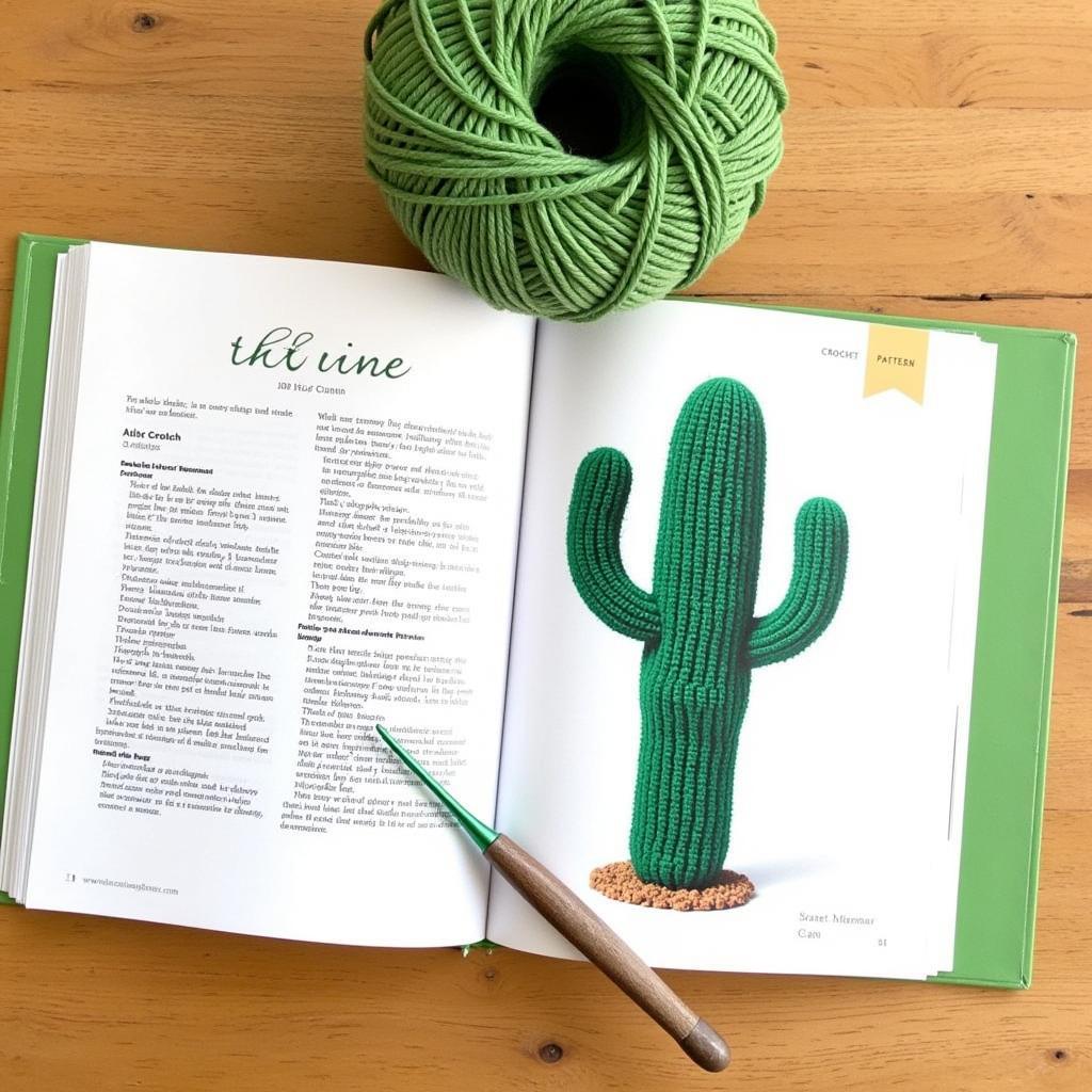 Crochet pattern for a cactus