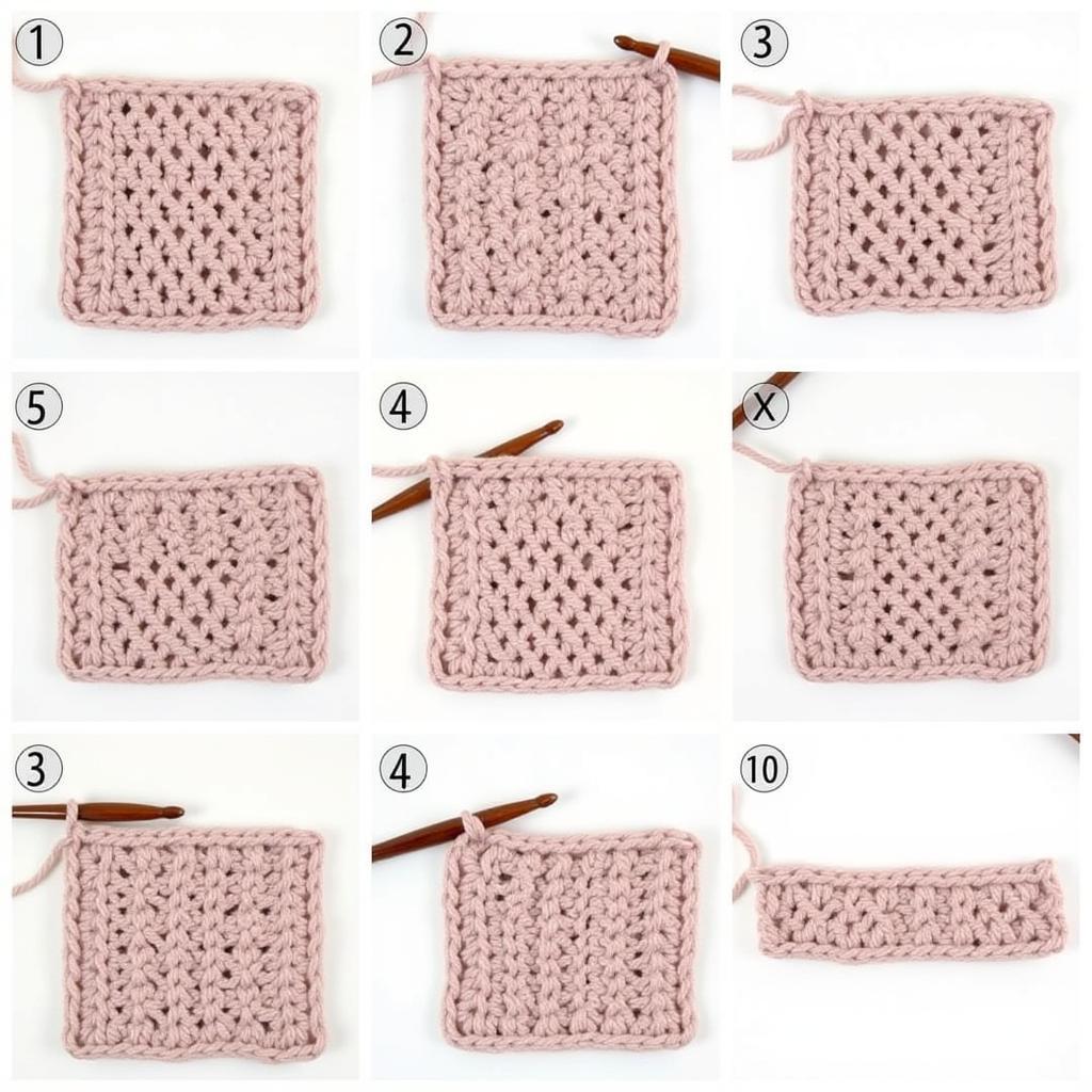 Step-by-step guide to crocheting the ripple stitch