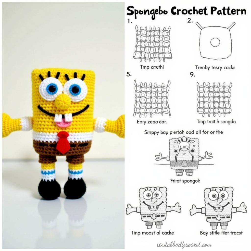 Beginner-Friendly Crochet Spongebob Pattern