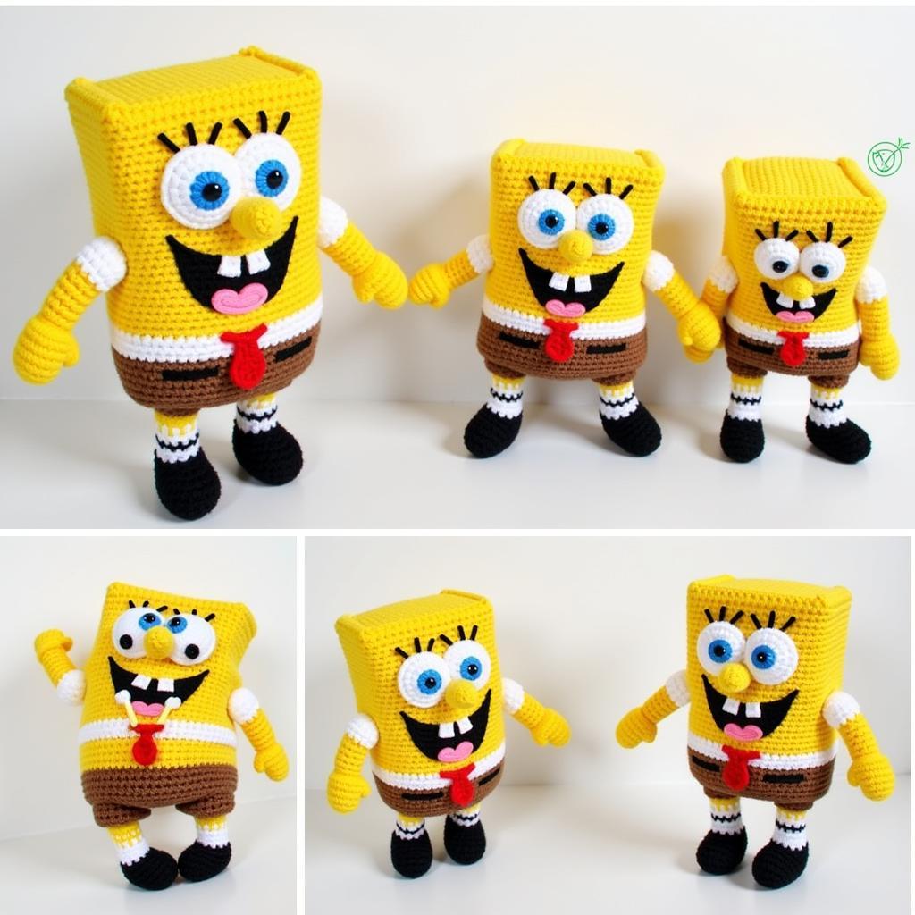 Free Crochet Spongebob Pattern - Finished Amigurumi