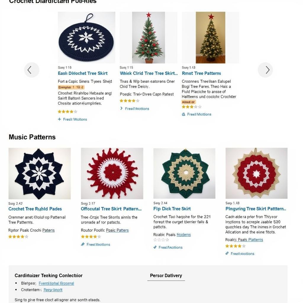 Online library of free crochet tree skirt patterns