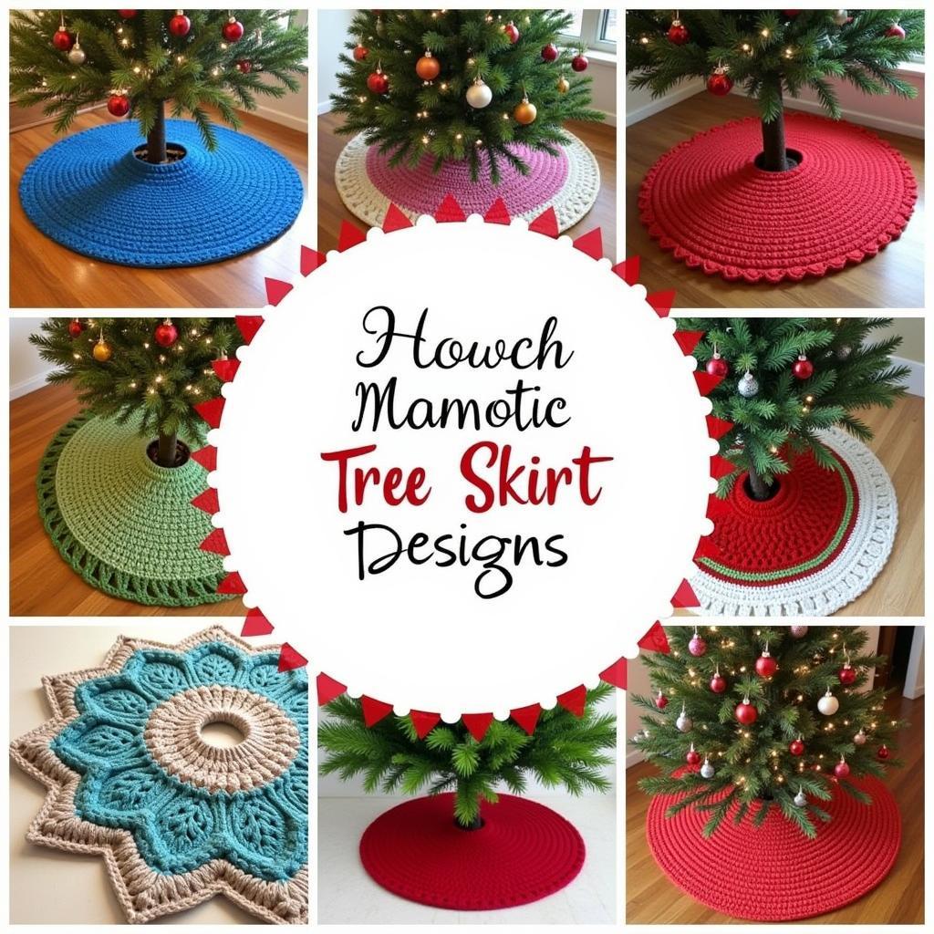 Free Crochet Pattern Tree Skirt: Deck the Halls with Yarn This Christmas