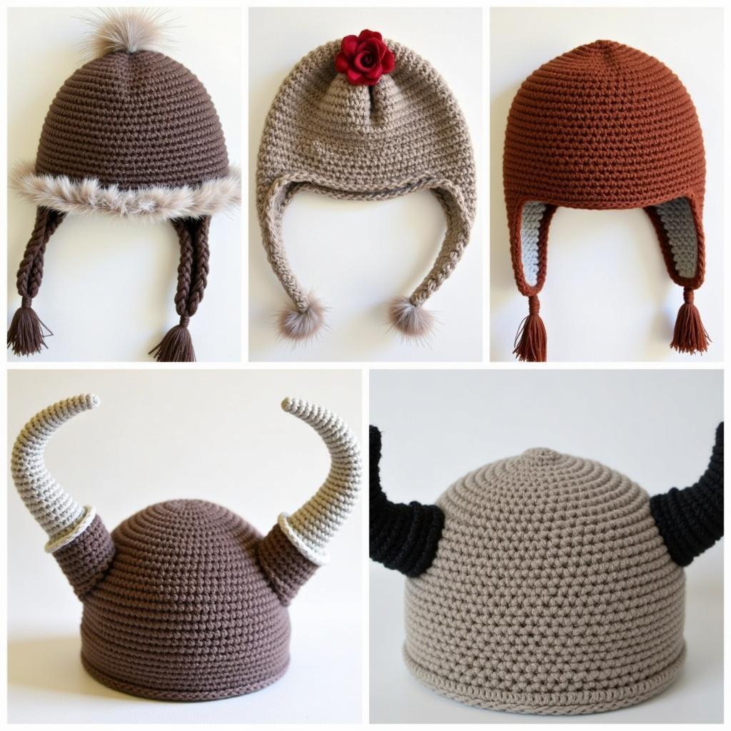 Crochet Viking Hat Embellishments