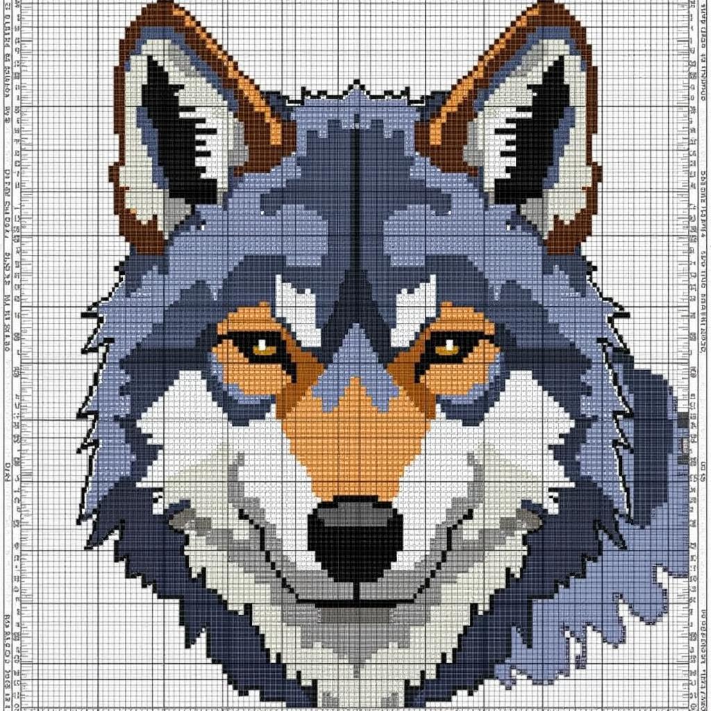 Crochet Wolf Blanket Pattern Graphghan Example