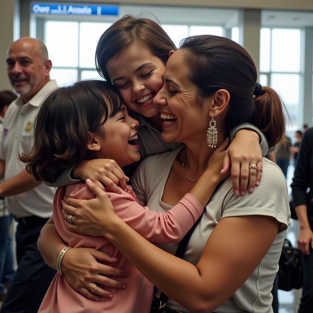 Cuban family reunited after escape