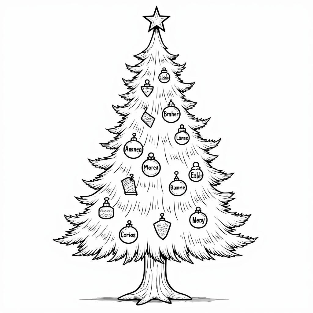 Custom Holiday Coloring Page