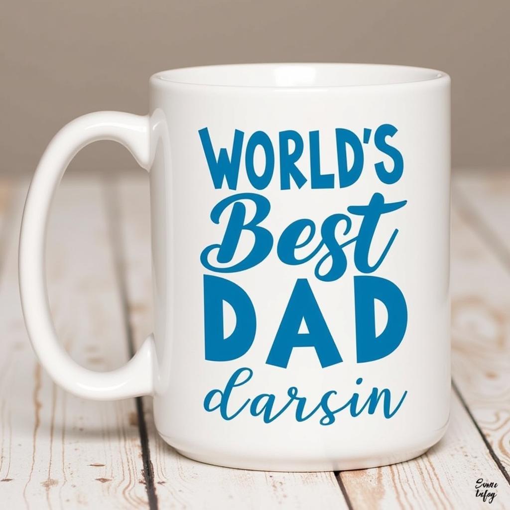 Dad SVG Cricut Project - Personalized Mug