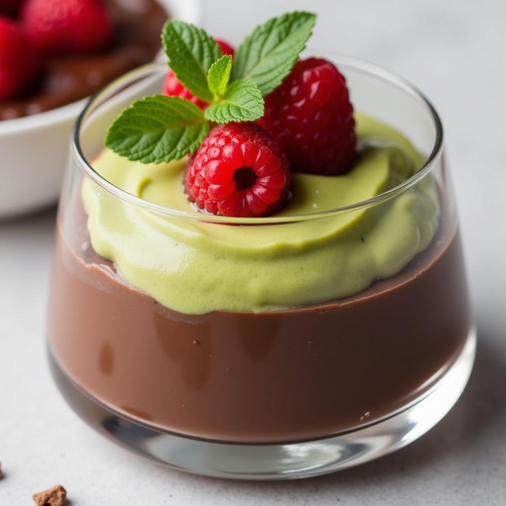 Dairy-Free Chocolate Avocado Mousse with Fresh Berries