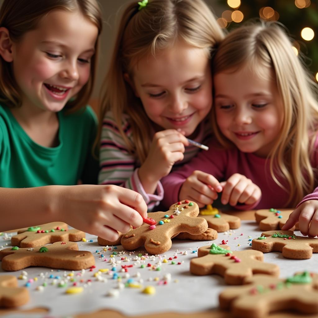 Decorating Dairy-Free Gingerbread Men