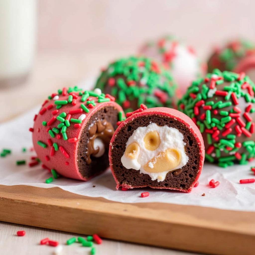 Various dairy-free hot chocolate bombs