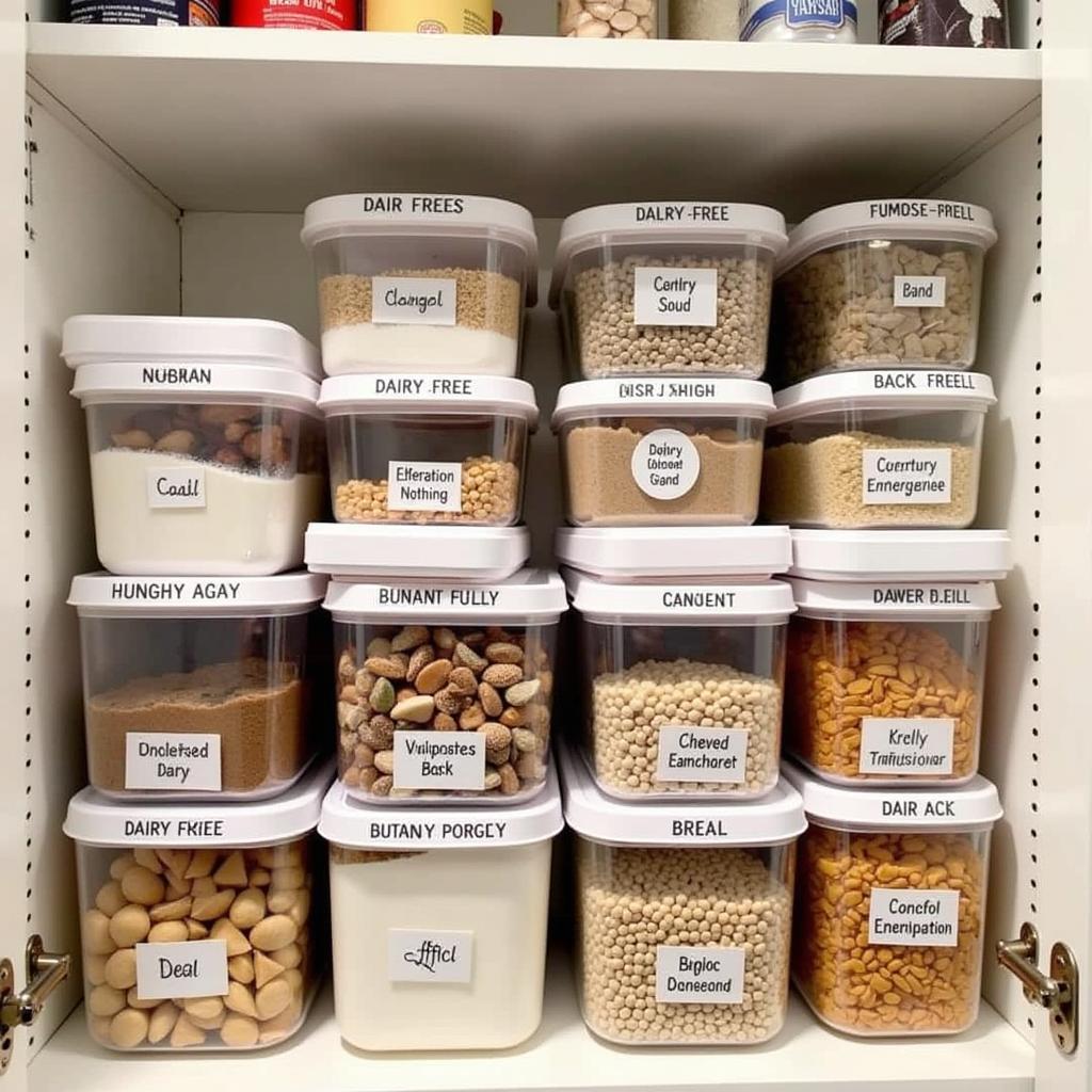 Dairy-Free Pantry Organization