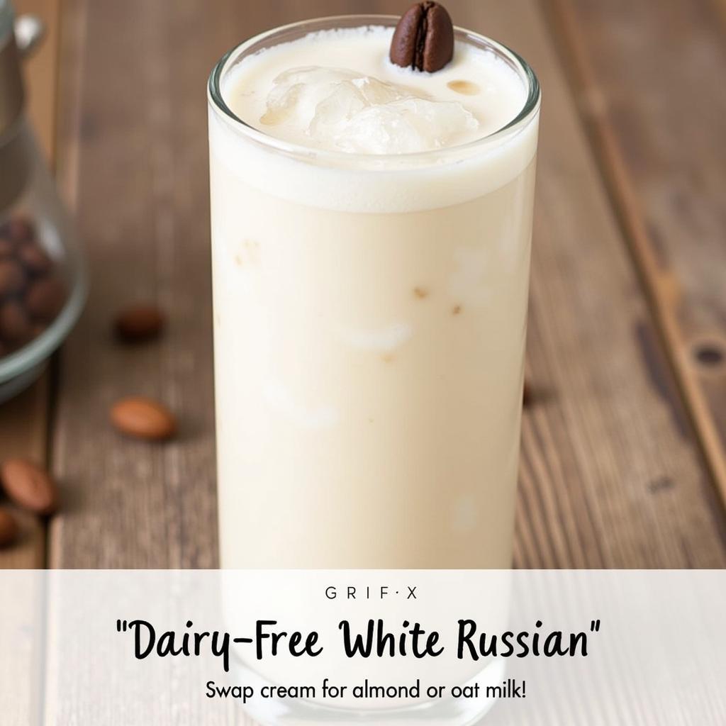 Dairy-Free White Russian Cocktail