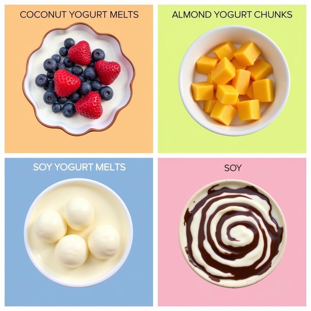 Assorted Dairy-Free Yogurt Melts Flavors and Textures