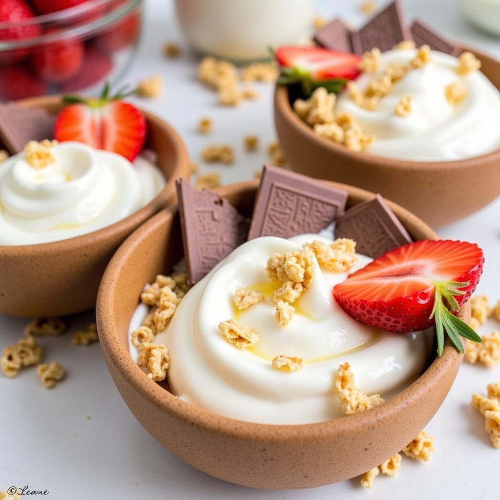 Dairy-Free Yogurt Melts with Toppings