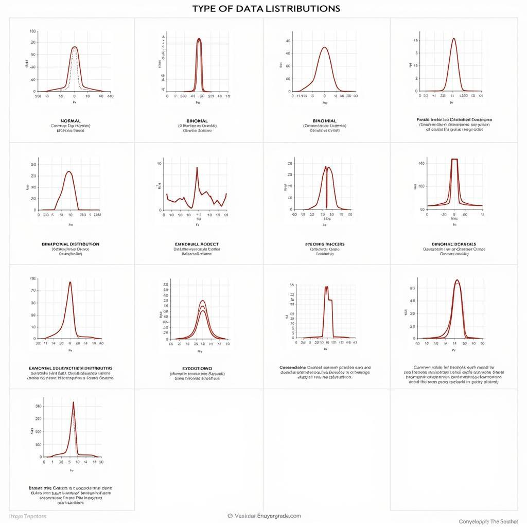 Different types of data distributions.