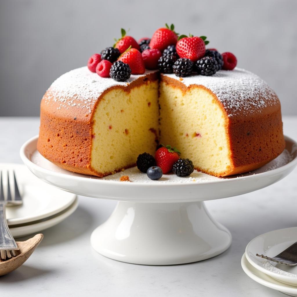 Decorated Gluten-Free Pound Cake