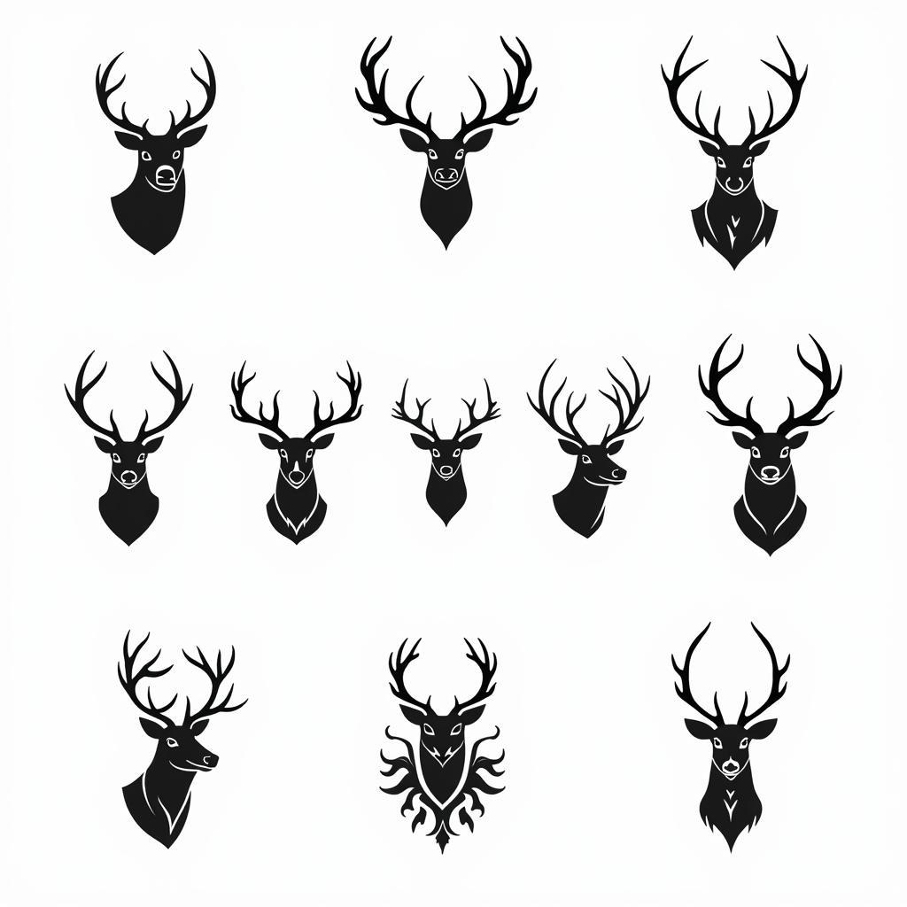 Deer Head SVG Design Variations