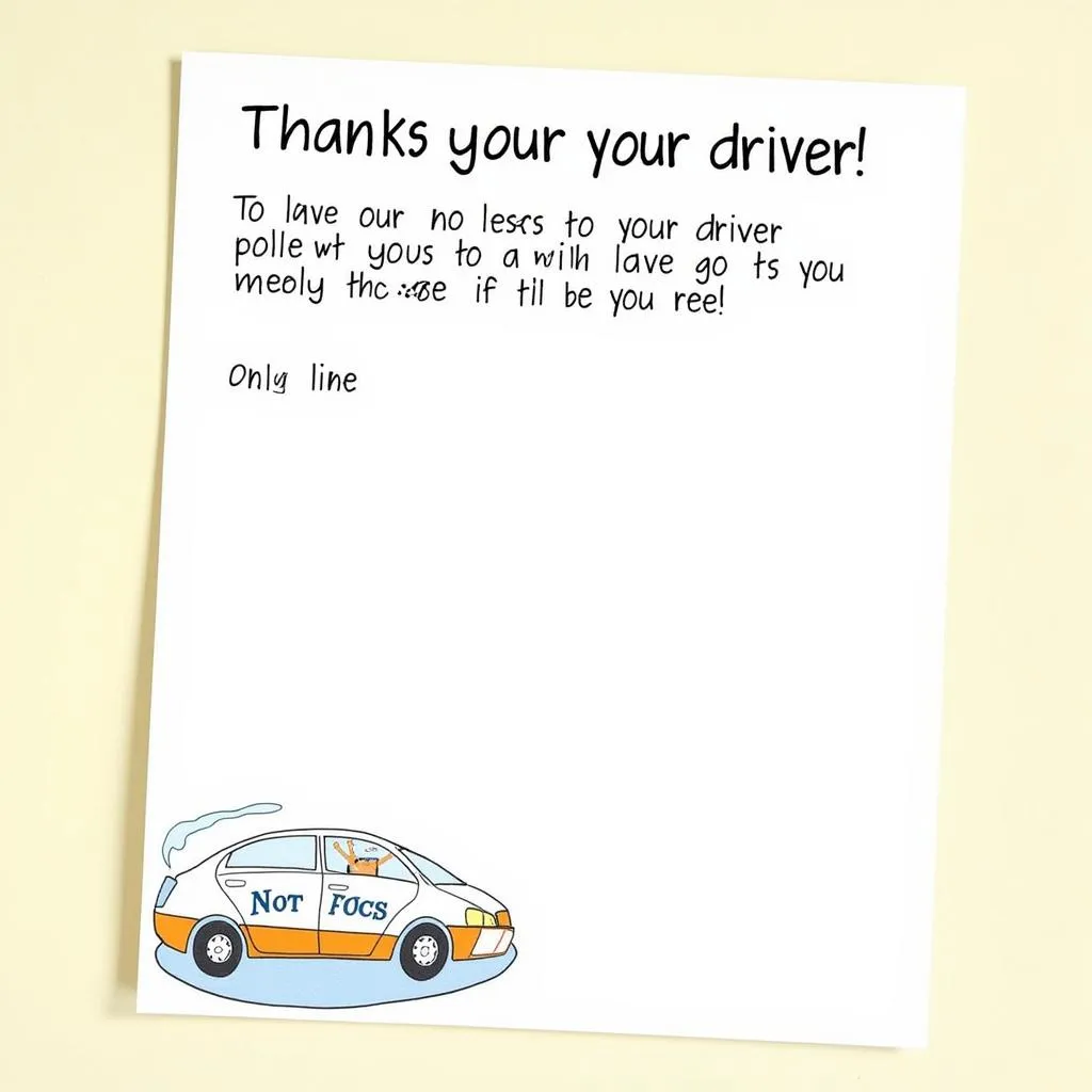 Printable Delivery Driver Snack Sign: Thanks for Delivering!